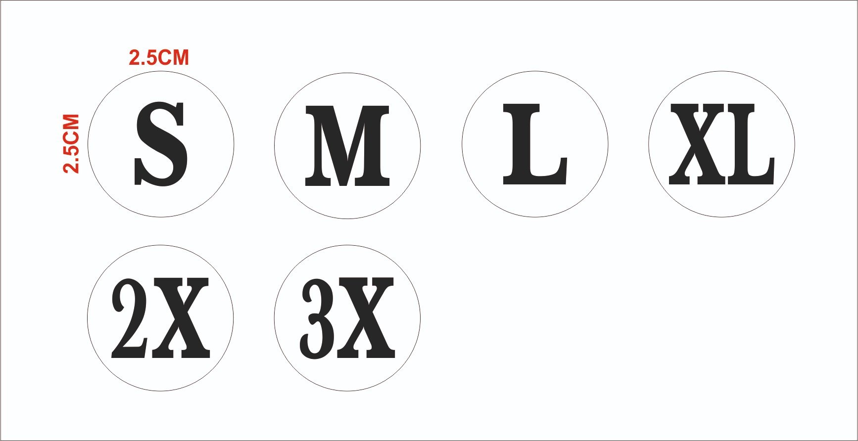 Size Sticker